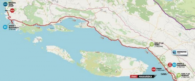 Zbog održavanja Međunarodne biciklističke utrke CRO Race, promet će se odvijati po posebnoj regulaciji