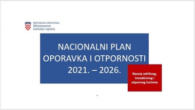Poziv na radionicu u sklopu pripreme provedbe korištenja sredstava iz Nacionalnog plana oporavka i otpornosti - Razvoj održivog, inovativnog i otpornog turizma