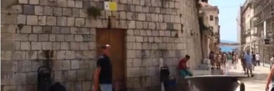 Split: Fontana štrcala na sve strane (VIDEO)