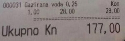 Račun koji je šokirao regiju: Gazirana voda 28, a Cappuccino 31 kunu